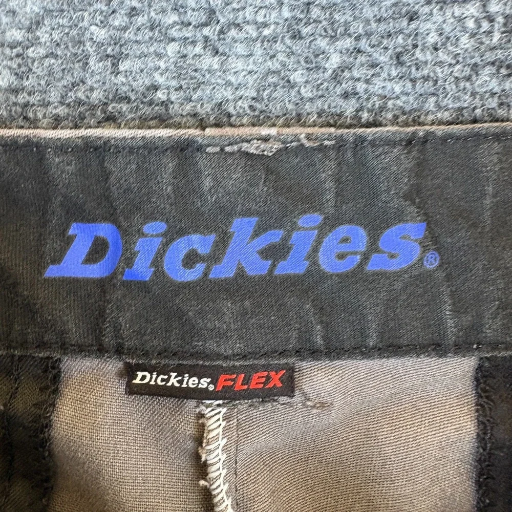 Dickies Flex Pants Mens 32x31 Gray Pockets Casual Low Rise Slim Tapered Leg